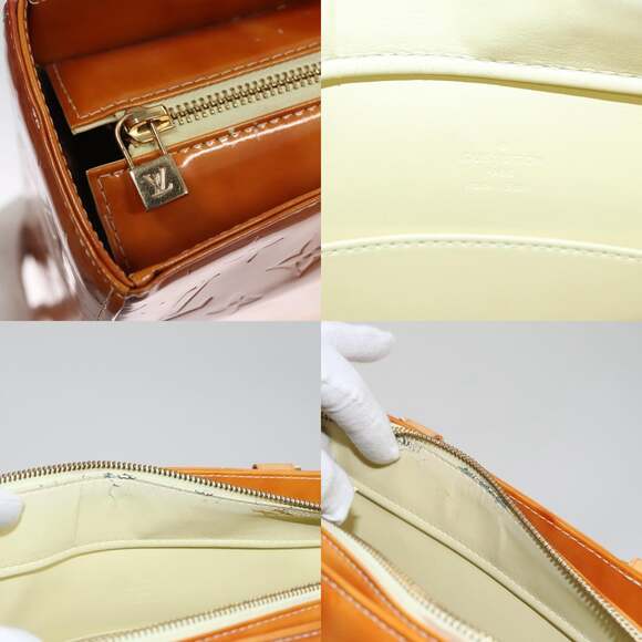 LOUIS VUITTON Monogram Vernis Columbus Tote Bag Lime Yellow M91047 - Picture 11 of 13